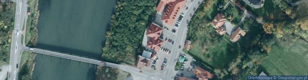 Zdjęcie satelitarne OSP w Porąbce