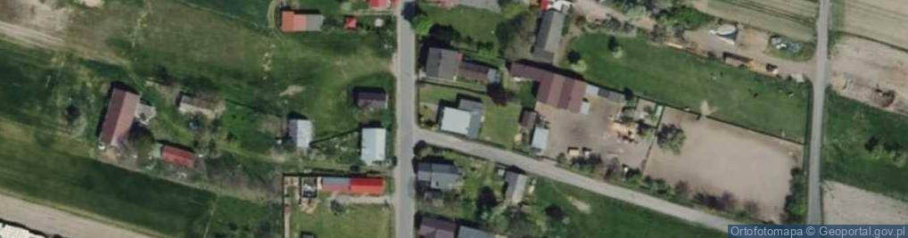 Zdjęcie satelitarne OSP w Prażmowie