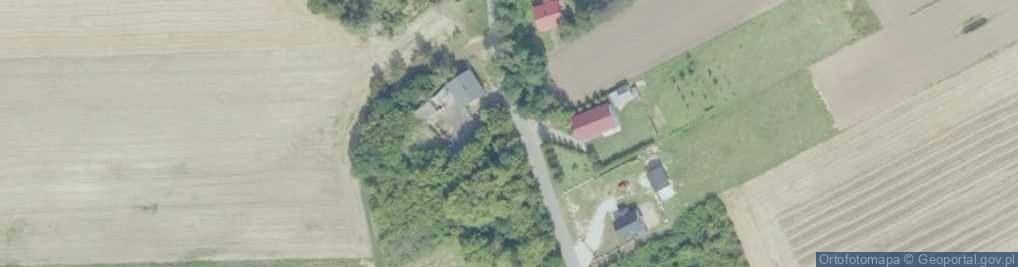 Zdjęcie satelitarne OSP w Prusach