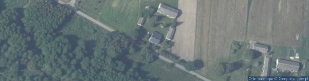 Zdjęcie satelitarne OSP w Przyłęku