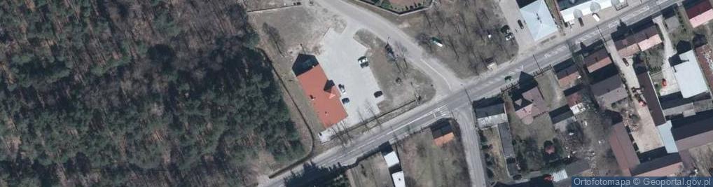Zdjęcie satelitarne OSP w Pustelniku
