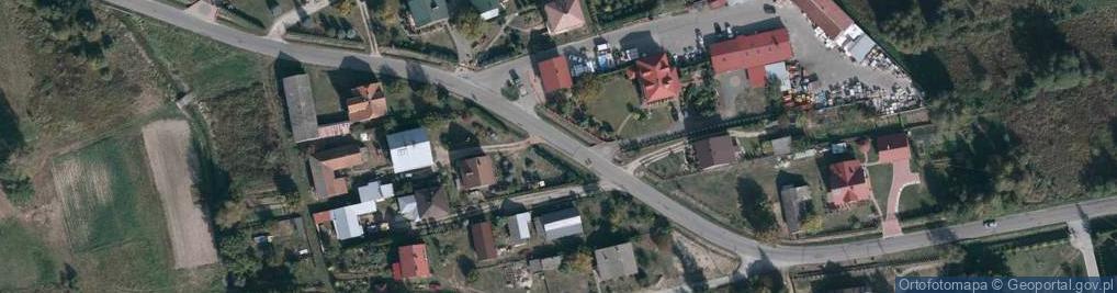 Zdjęcie satelitarne OSP w Rakszawie