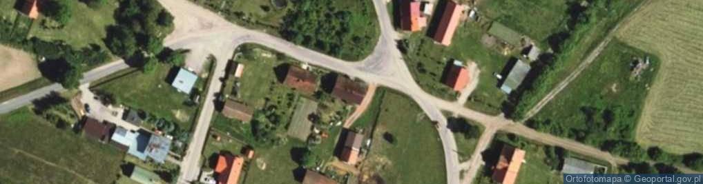 Zdjęcie satelitarne OSP w Rogu
