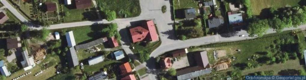 Zdjęcie satelitarne OSP w Rostkowie