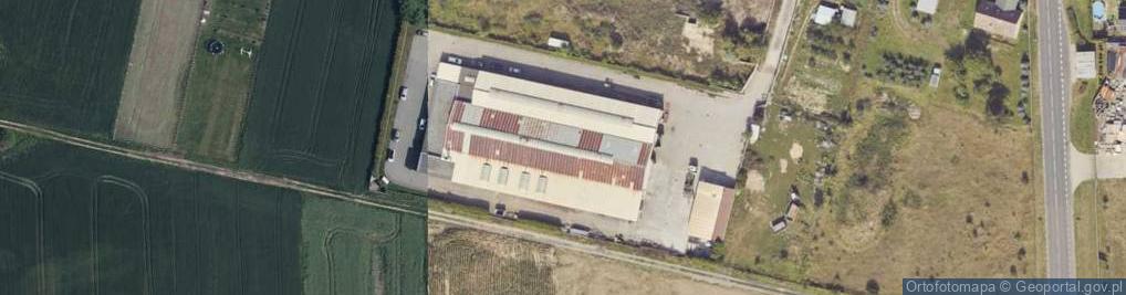 Zdjęcie satelitarne OSP w Rusinowie