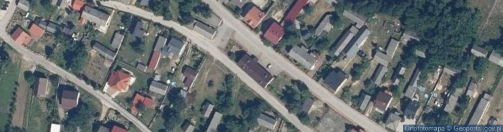Zdjęcie satelitarne OSP w Rusinowie