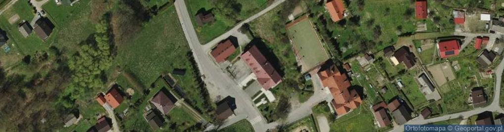 Zdjęcie satelitarne OSP w Rychwałdzie