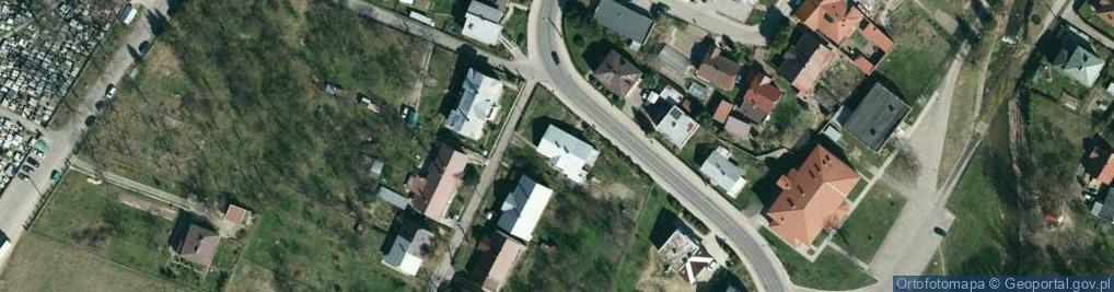 Zdjęcie satelitarne OSP w Rymanowie