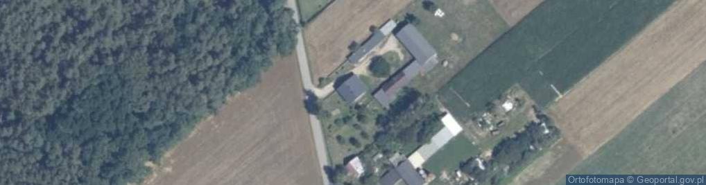 Zdjęcie satelitarne OSP w Sikorach