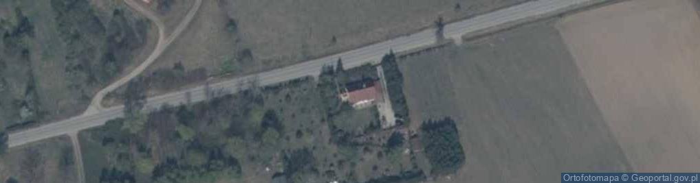 Zdjęcie satelitarne OSP w Skoczach