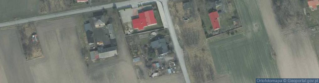 Zdjęcie satelitarne OSP w Skrzelewie