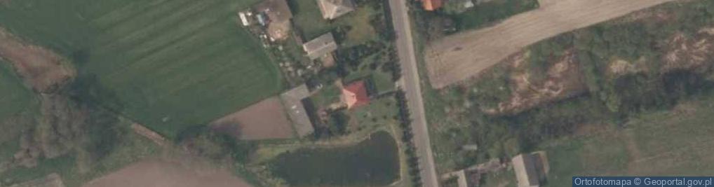 Zdjęcie satelitarne OSP w Skrzynnie