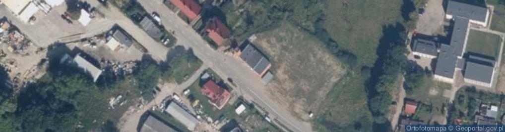Zdjęcie satelitarne OSP w Sobowidzu