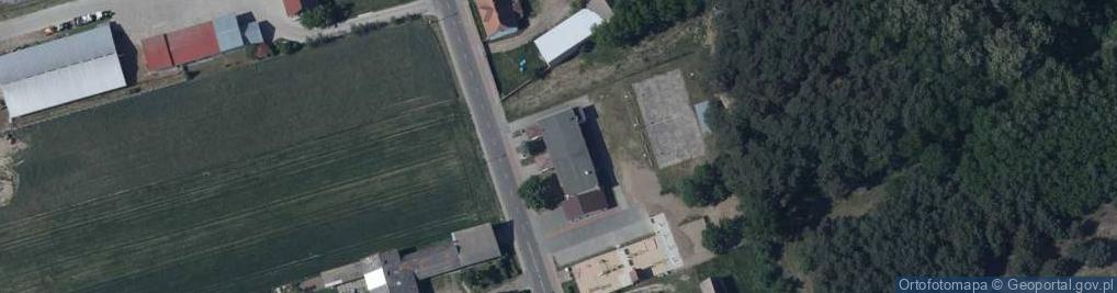 Zdjęcie satelitarne OSP w Starym Kramsku
