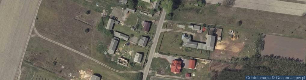 Zdjęcie satelitarne OSP w Trzcińcu
