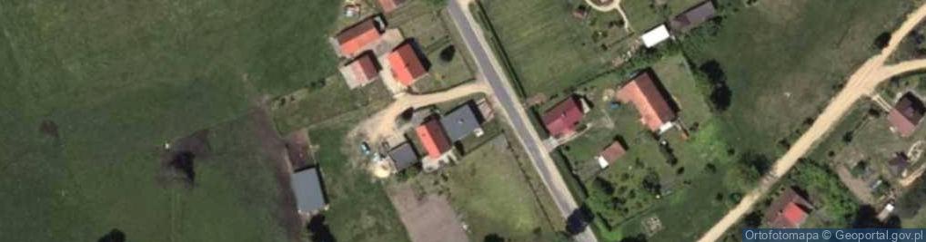 Zdjęcie satelitarne OSP w Warpunach