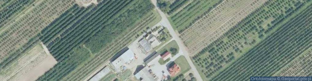 Zdjęcie satelitarne OSP w Węgrcach