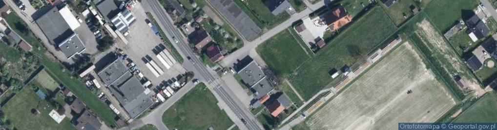 Zdjęcie satelitarne OSP w Większycach