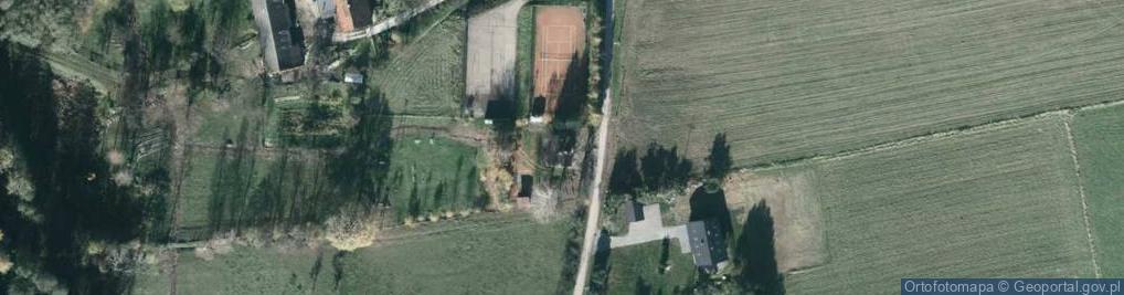 Zdjęcie satelitarne OSP w Wilamowicach