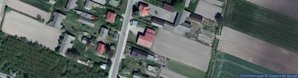 Zdjęcie satelitarne OSP w Wiskach