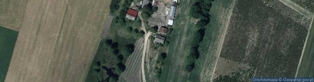 Zdjęcie satelitarne OSP w Woli Bystrzyckiej