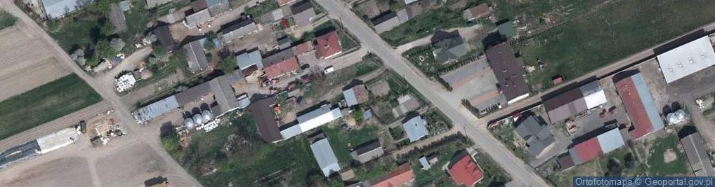 Zdjęcie satelitarne OSP w Worgulach