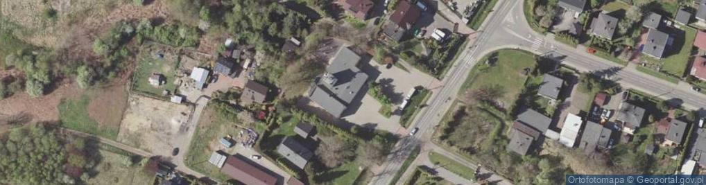 Zdjęcie satelitarne OSP w Wyrach