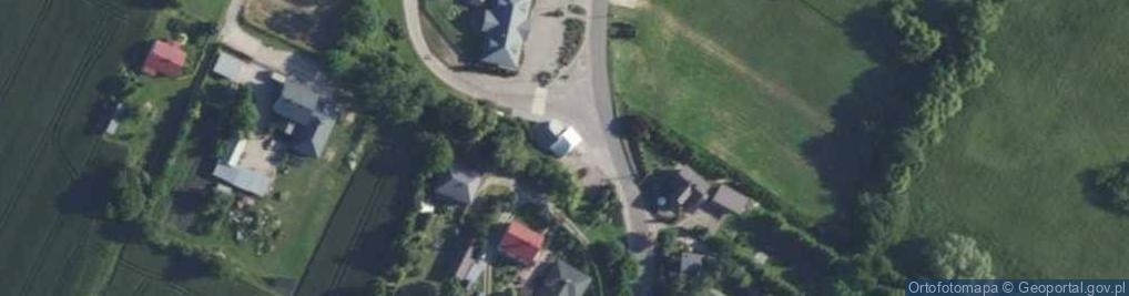 Zdjęcie satelitarne OSP w Wysokiem