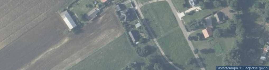 Zdjęcie satelitarne OSP w Wysokim Kole