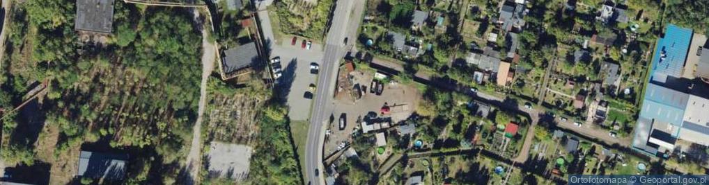 Zdjęcie satelitarne P & A Złom Piotr Wodnicki Irena Wodnicka