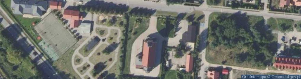 Zdjęcie satelitarne Parafia Rzymskokatolicka P.w.Miłosierdzia Bożego w Baranowie