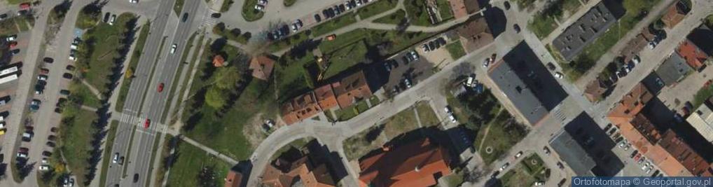 Zdjęcie satelitarne Parafia Rzymskokatolicka pod Wezwaniem św.Jana Ewangelisty i Matki Bożej Częstochowskiej w Bartoszycach