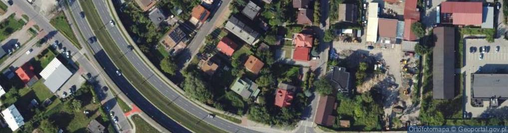 Zdjęcie satelitarne Pawęzowska Specjalistyczny Gabinet Lekarski Wizyty Domowe