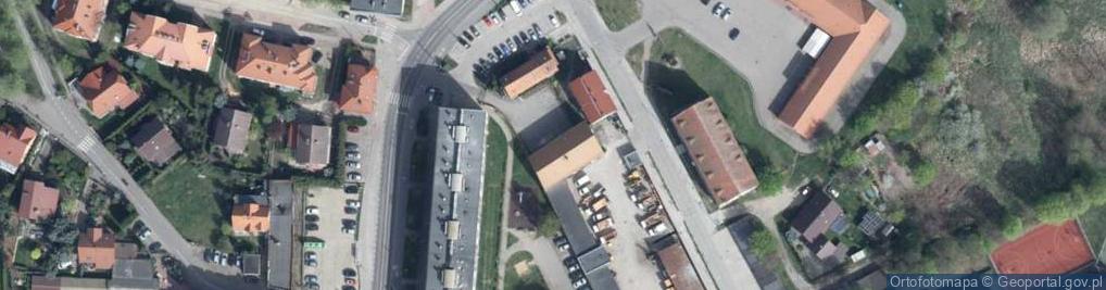 Zdjęcie satelitarne PGK w Wołowie, ", Wołów