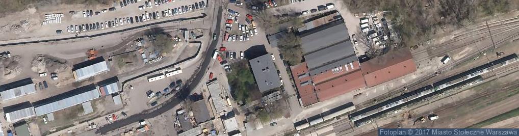 Zdjęcie satelitarne PKP PLK S.A.ZLK w W-wie Sekcja Eksploatacji Warszawa Centrum