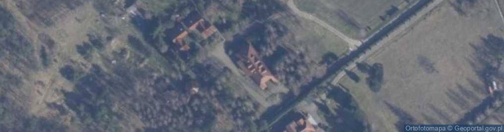 Zdjęcie satelitarne pod Brzozą Imprezy Okolicznościowe, Noclegi Bartosz Fieducik