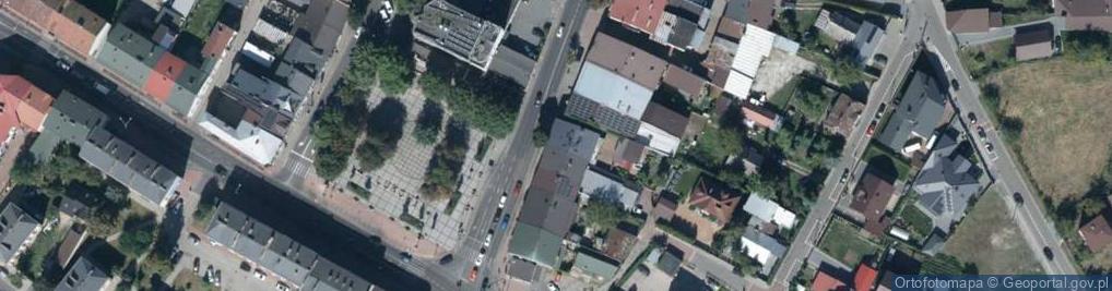 Zdjęcie satelitarne pod Filarami