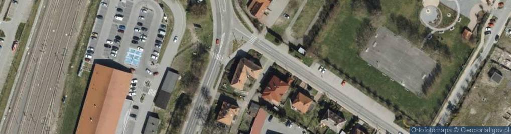 Zdjęcie satelitarne pod Różą
