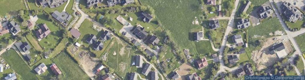 Zdjęcie satelitarne Pokoje Gościnne Borowy