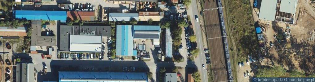 Zdjęcie satelitarne Pokrycia Proszkowe Pulver M Kozłowski w Siwek T Gołębiewska
