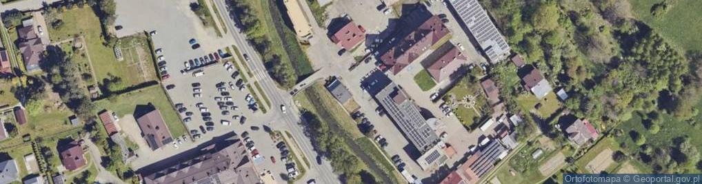 Zdjęcie satelitarne Powiatowe Centrum Pomocy Rodzinie w Brzozowie