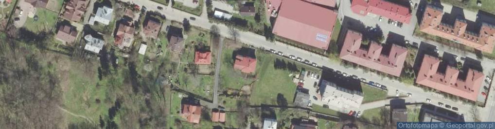 Zdjęcie satelitarne Powiatowe Centrum Pomocy Rodzinie w Sanoku