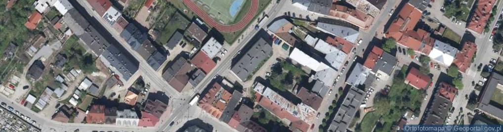 Zdjęcie satelitarne Powiatowe Zrzeszenie Ludowe Zespoły Sportowe w Gorlicach