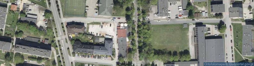 Zdjęcie satelitarne Powiatowy Ośrodek Dokształcania i Doskonalenia Zawodowego w Busku Zdroju