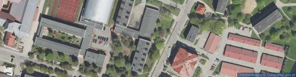 Zdjęcie satelitarne Powiatowy Zespół Obsługi Szkół i Placówek Oświatowych w Giżycku