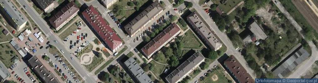 Zdjęcie satelitarne Prace Projektowe w Budownictwie Zagaja Helena