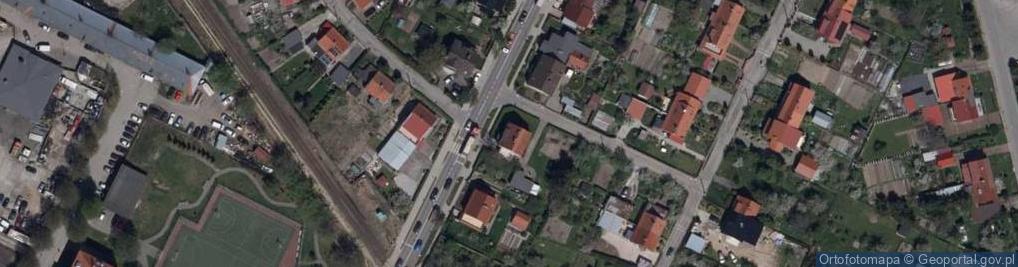 Zdjęcie satelitarne Pracownia Projektowa Magdaleny Maciejowskiej-Magas, Motel Legnicki Edyta Kowalska, Magdalena Maciejowska-Magas