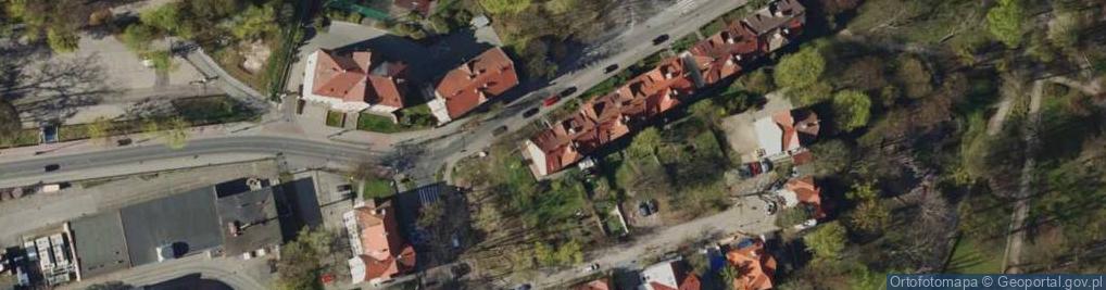 Zdjęcie satelitarne Pracownia Projektowania i Realizacji Abramski Żurek