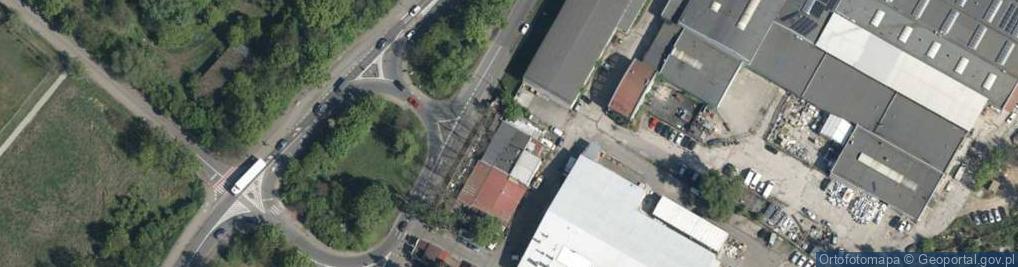 Zdjęcie satelitarne Producent wyrobów gumowych Wrocław