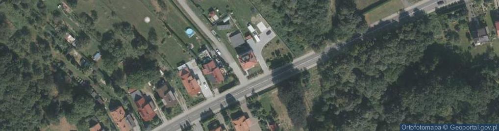 Zdjęcie satelitarne Produkcja Palet i Opakowań z Drewna Tkacz Sławomir Waligóra Czesław